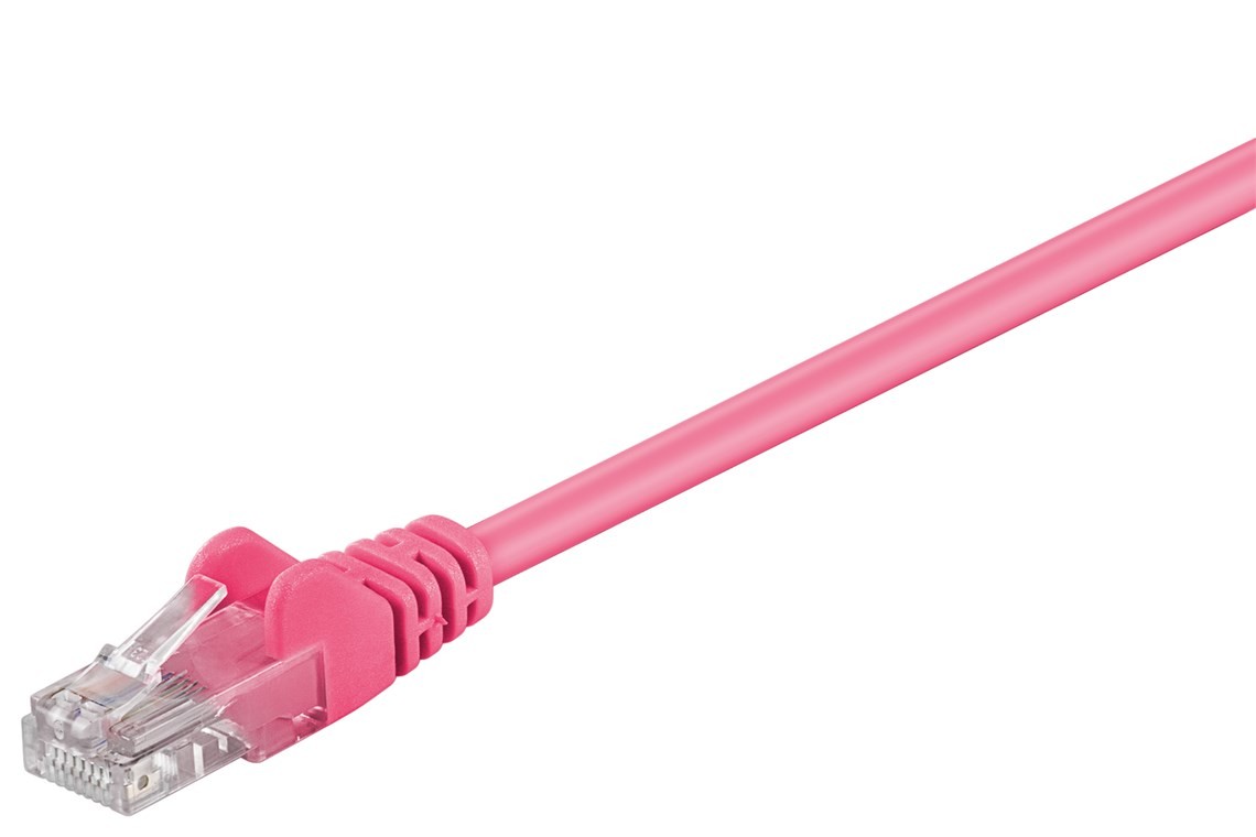 Goobay CAT 5e Patchkabel, U/UTP, Magenta Goobay CAT 5e Patchkabel, U/UTP, Magenta von Goobay