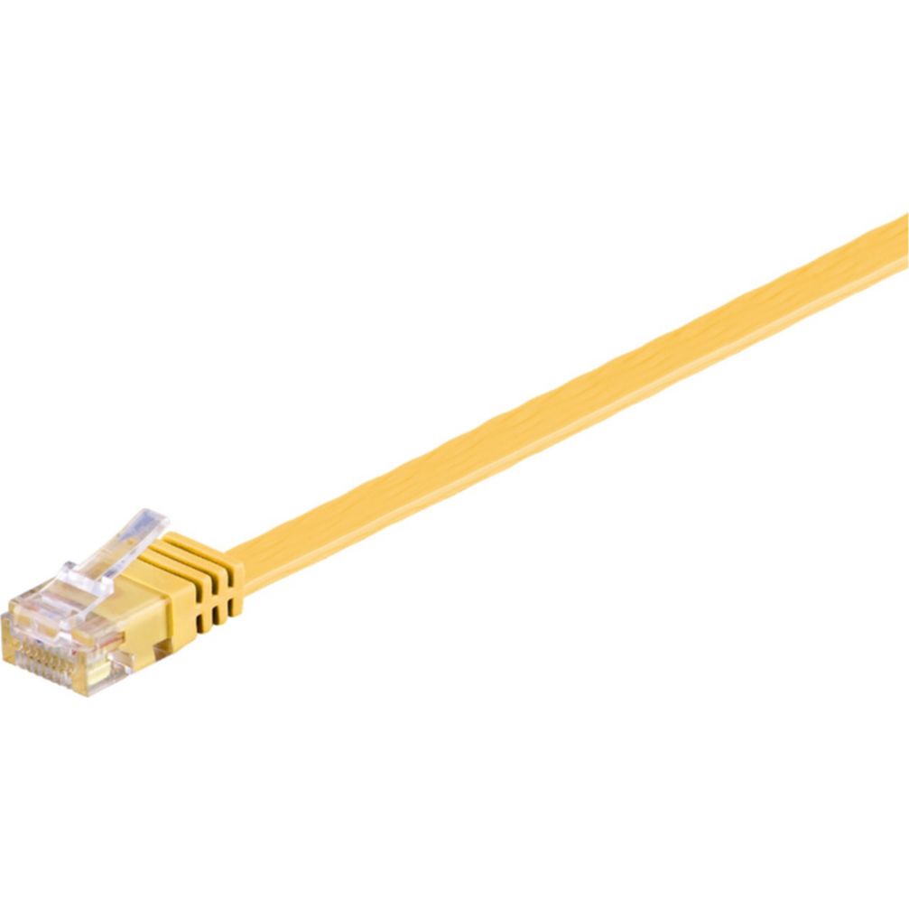 Goobay CAT 6 Flach-Patchkabel, U/UTP, Gelb 0,5 m Goobay CAT 6 Flach-Patchkabel, U/UTP, Gelb 0,5 m von Goobay