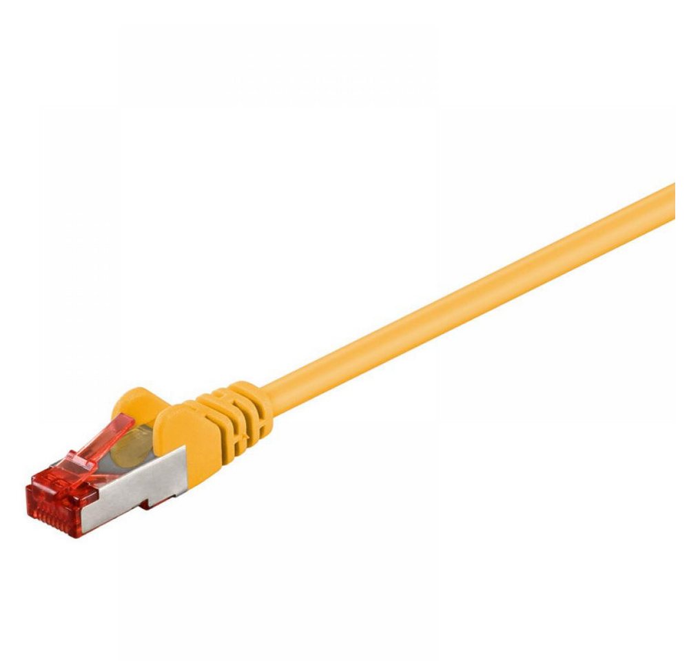 Goobay CAT 6 Netzwerkkabel, S/FTP, gelb - Länge: 3,0 m LAN-Kabel, (300 cm) von Goobay