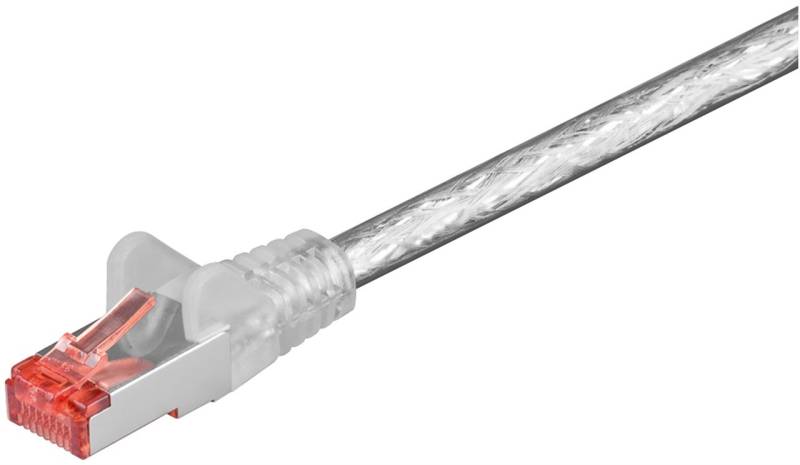 Goobay CAT 6 Patchkabel, S/FTP (PiMF), Transparent von Goobay