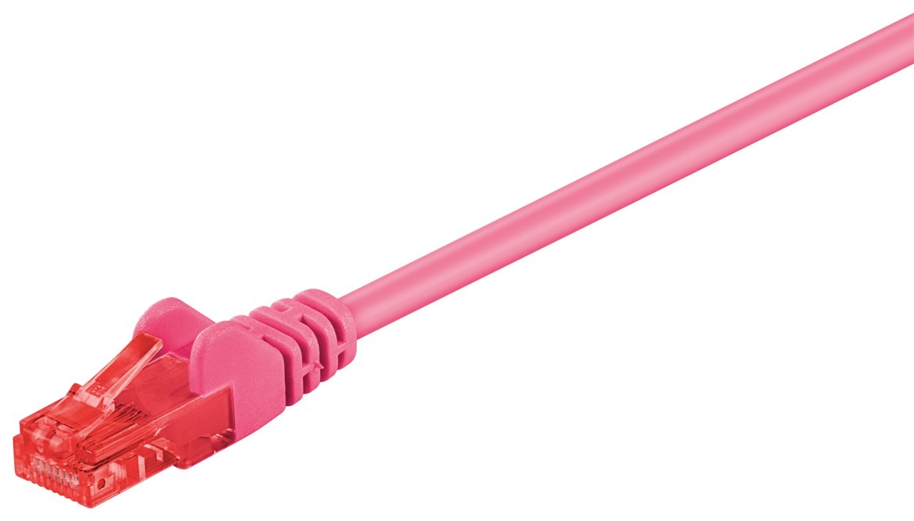 Goobay CAT 6 Patchkabel, U/UTP, Magenta Goobay CAT 6 Patchkabel, U/UTP, Magenta von Goobay
