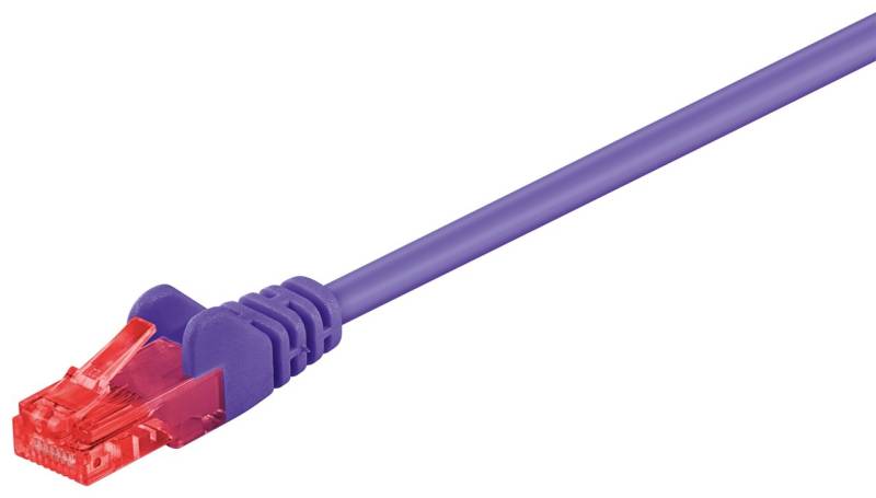 Goobay CAT 6 Patchkabel, U/UTP, Violett von Goobay
