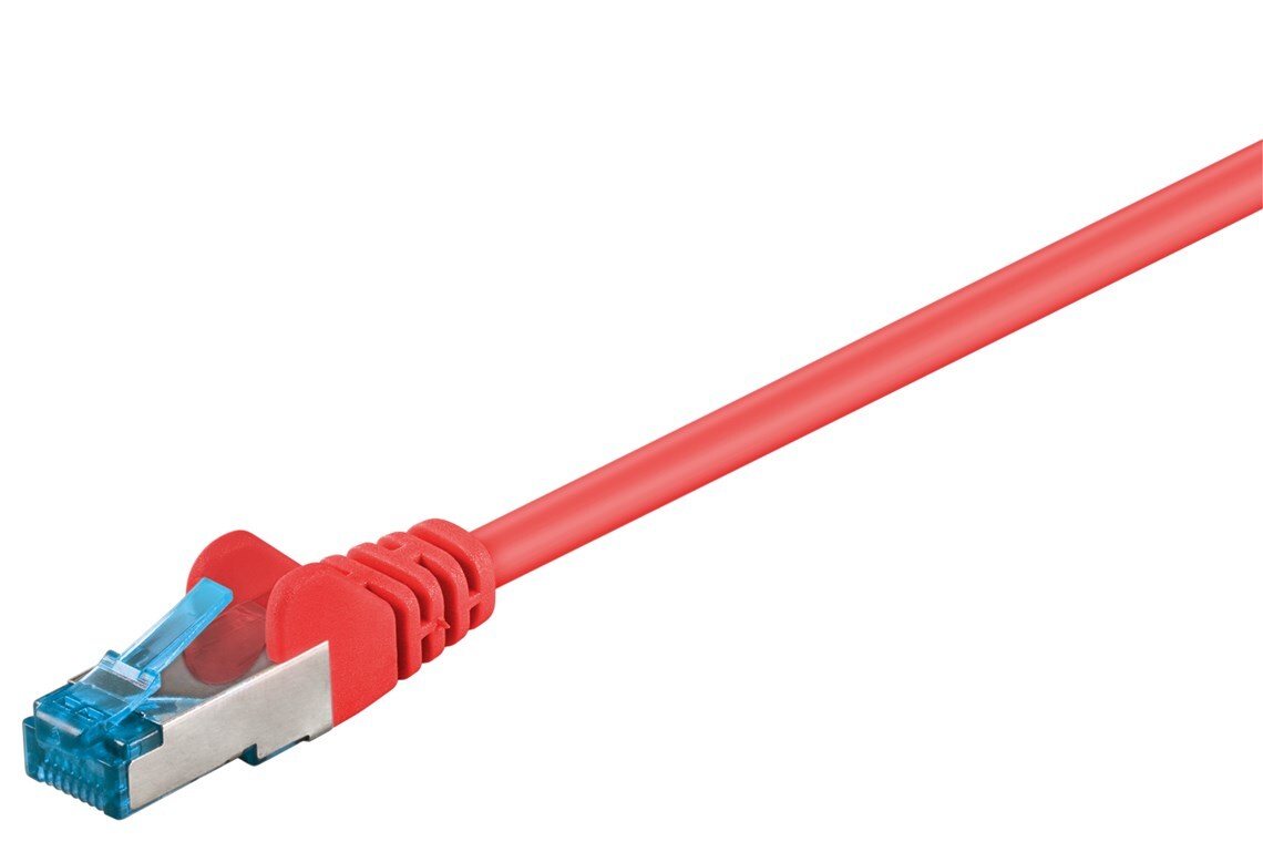 Goobay CAT 6A Patchkabel, S/FTP (PiMF), Rot 0,5m von Goobay