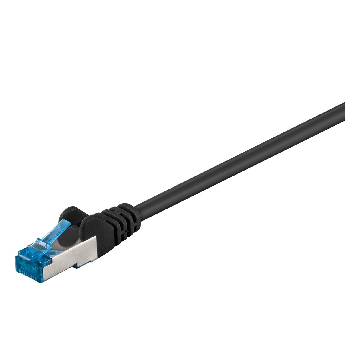 Goobay CAT 6A Patchkabel, S/FTP (PiMF), schwarz 0,5m von Goobay