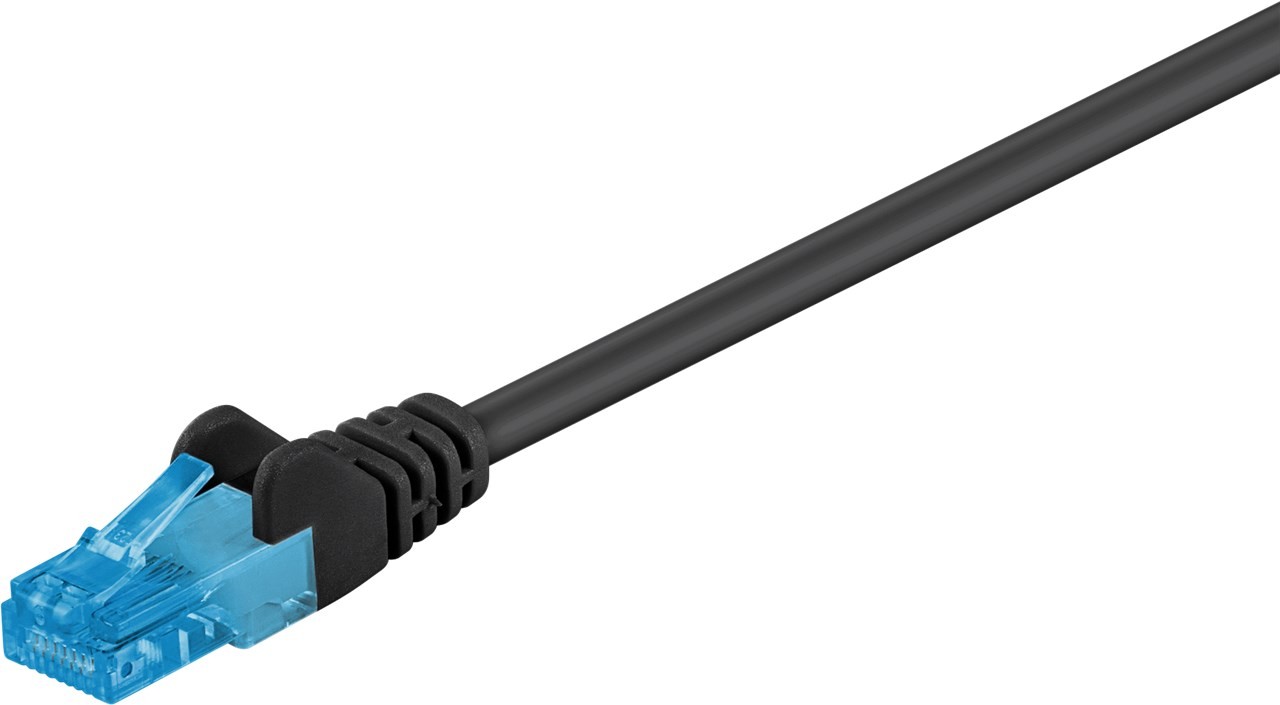 Goobay CAT 6A Patchkabel, U/UTP, Schwarz Goobay CAT 6A Patchkabel, U/UTP, Schwarz von Goobay