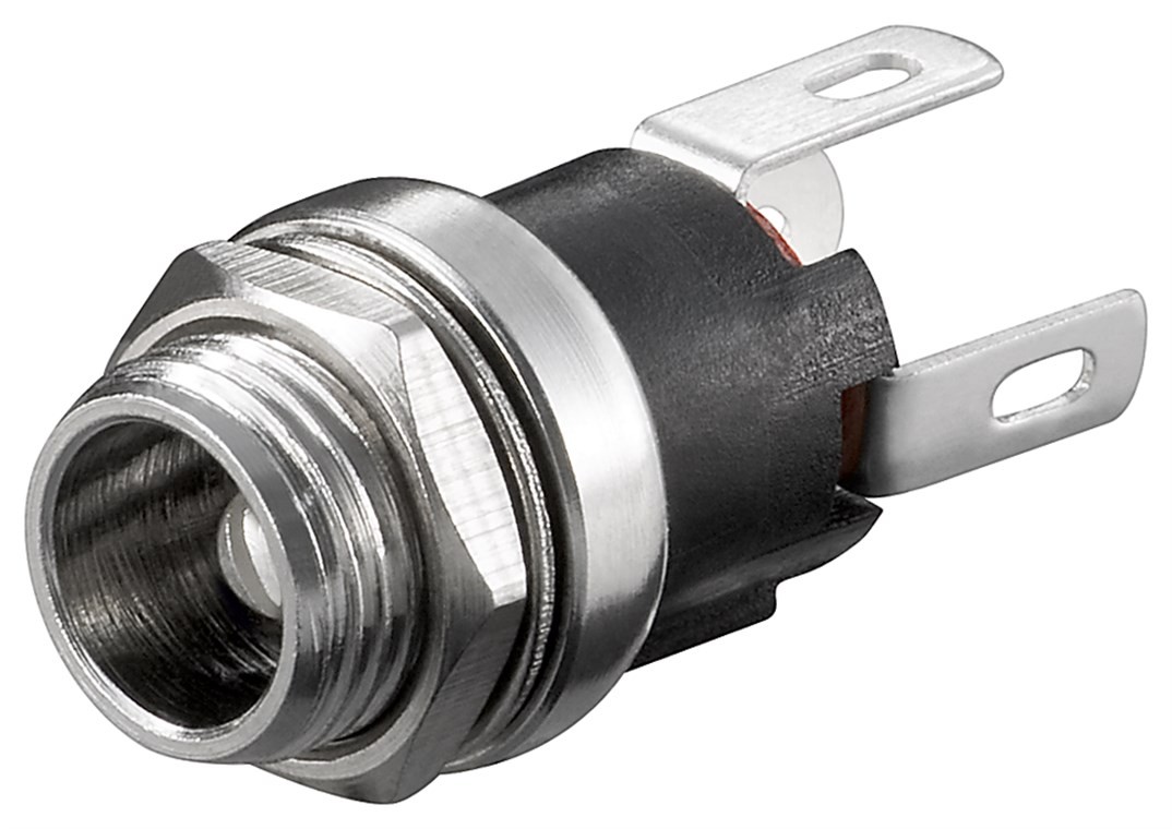 Goobay DC-Einbaubuchse - Stift 2,5 mm, geschlossene Bauart mit Lötanschluss Goobay DC-Einbaubuchse - Stift 2,5 mm, geschlossene Bauart mit Lötanschluss von Goobay