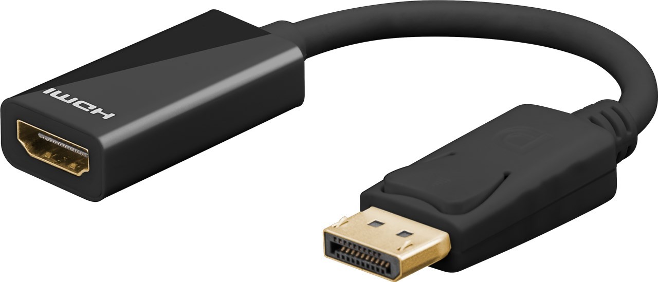 Goobay DisplayPort™ auf HDMI™-Adapterkabel, vergoldet - DisplayPort™-Stecker > HDMI™-Buchse (Typ A) von Goobay