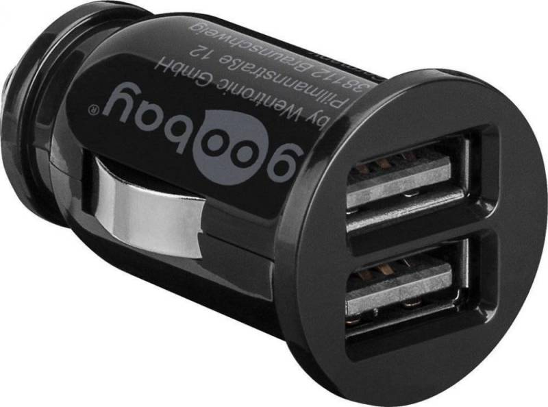 Goobay Dual USB-Autoladegerät 3,1A schwarz KFZ-Netzteil Goobay Dual USB-Autoladegerät 3,1A schwarz KFZ-Netzteil von Goobay