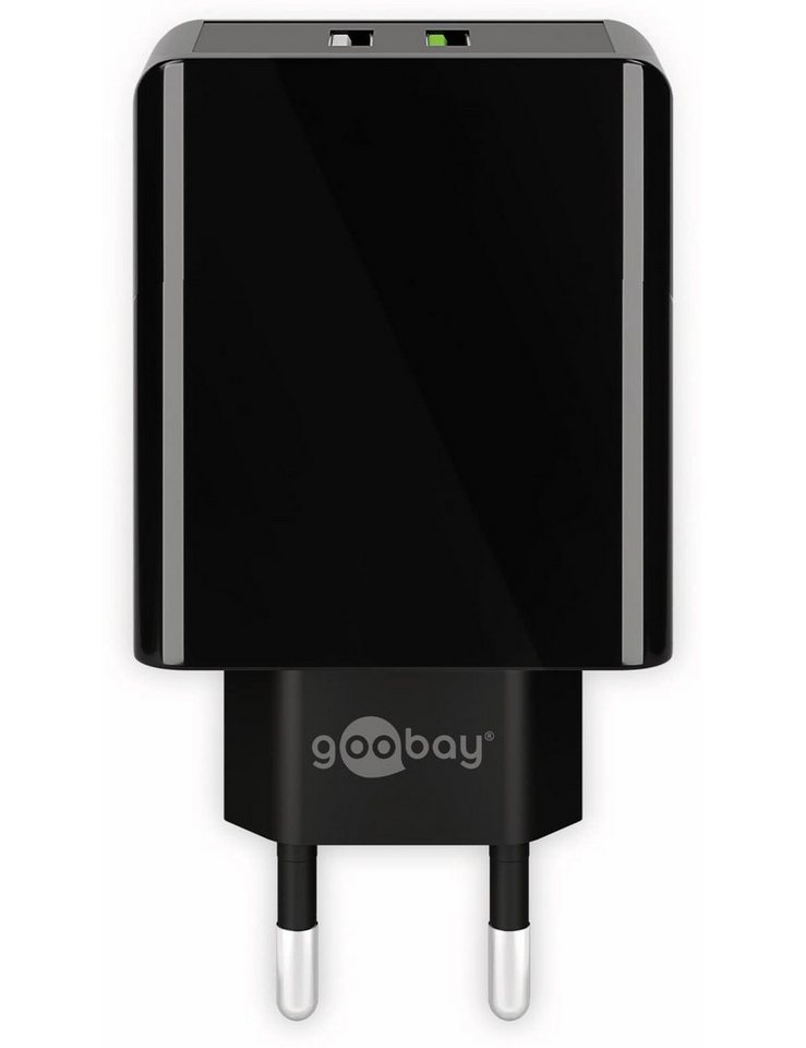 Goobay GOOBAY USB/QC-Lader 44956, 2-fach, 2+3 A, 28 W USB-Ladegerät von Goobay
