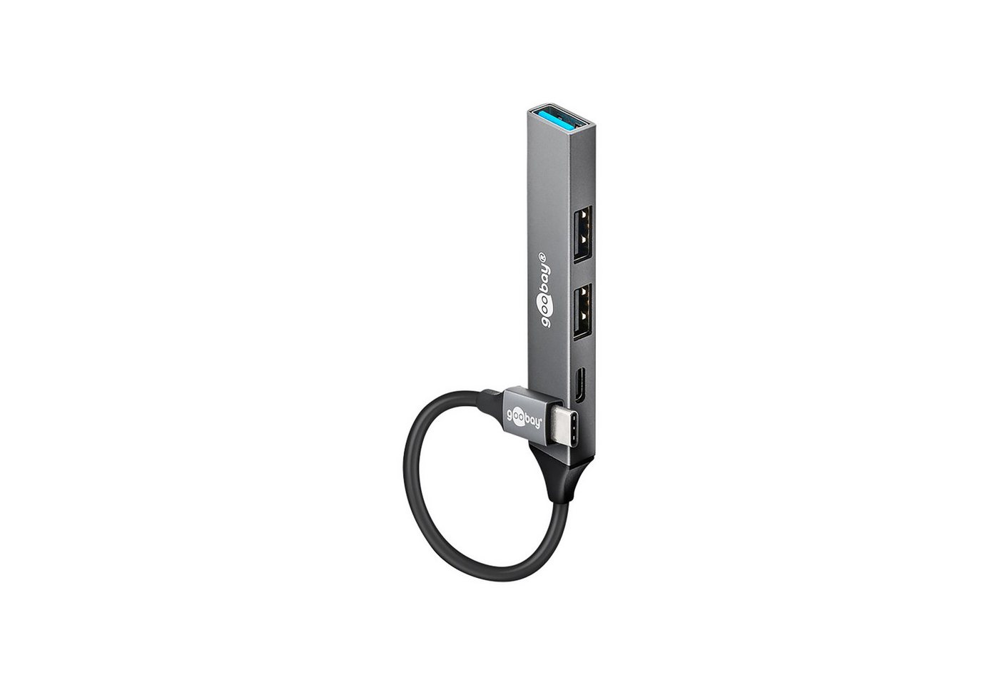 Goobay GOOBAY USB-C Hub 74459 Slim 4 Port USB-C auf USB-Adapter Goobay GOOBAY USB-C Hub 74459 Slim 4 Port USB-C auf USB-Adapter von Goobay