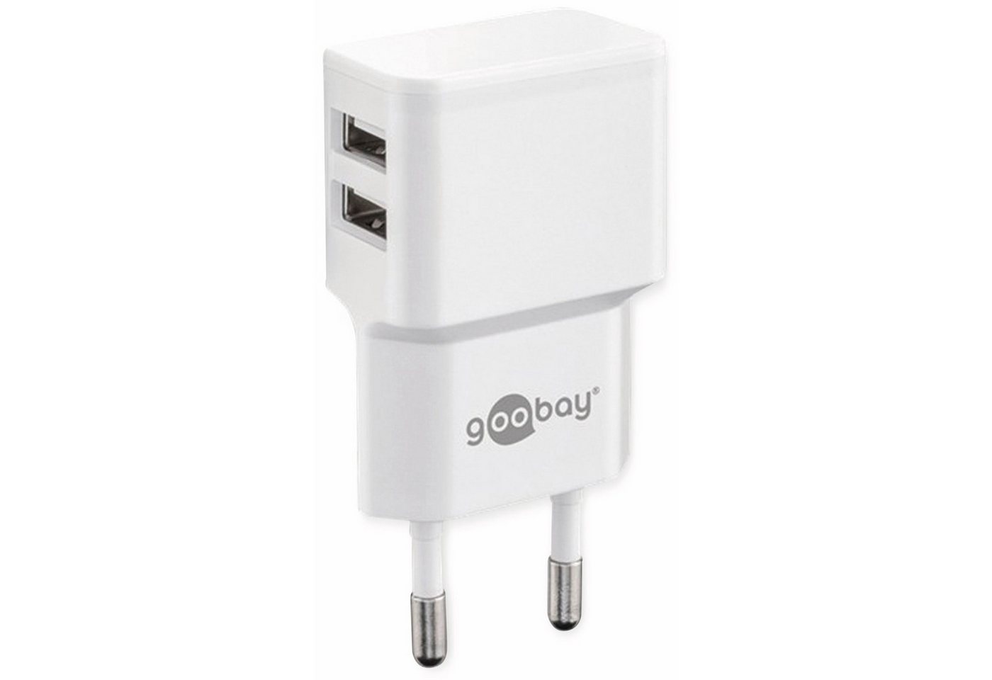 Goobay GOOBAY USB-Lader 44952, 2-fach, 2,4 A, 12 W, weiß USB-Ladegerät Goobay GOOBAY USB-Lader 44952, 2-fach, 2,4 A, 12 W, weiß USB-Ladegerät von Goobay