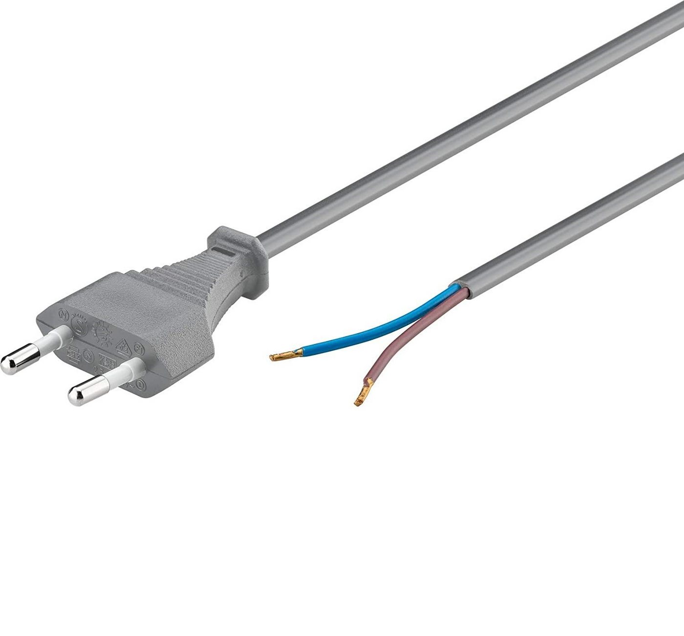 Goobay Goobay 51346 Euro Kabel, Stromkabel, Typ C Stecker (CEE 7/16) - zum Netzkabel von Goobay