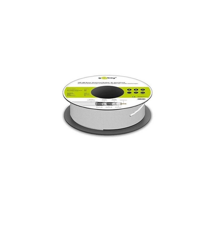 Goobay Goobay 74021 SAT-Kabel, Koaxialkabel, 120 dB, 4-Fach geschirmt, CCS, SAT-Kabel Goobay Goobay 74021 SAT-Kabel, Koaxialkabel, 120 dB, 4-Fach geschirmt, CCS, SAT-Kabel von Goobay