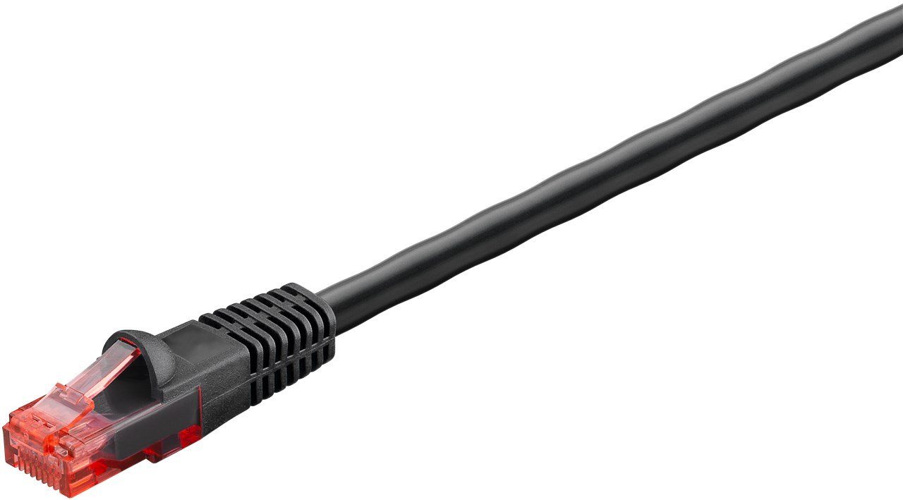 Goobay Goobay CAT 6 Outdoor-Patchkabel, U/UTP, Schwarz LAN-Kabel Goobay Goobay CAT 6 Outdoor-Patchkabel, U/UTP, Schwarz LAN-Kabel von Goobay
