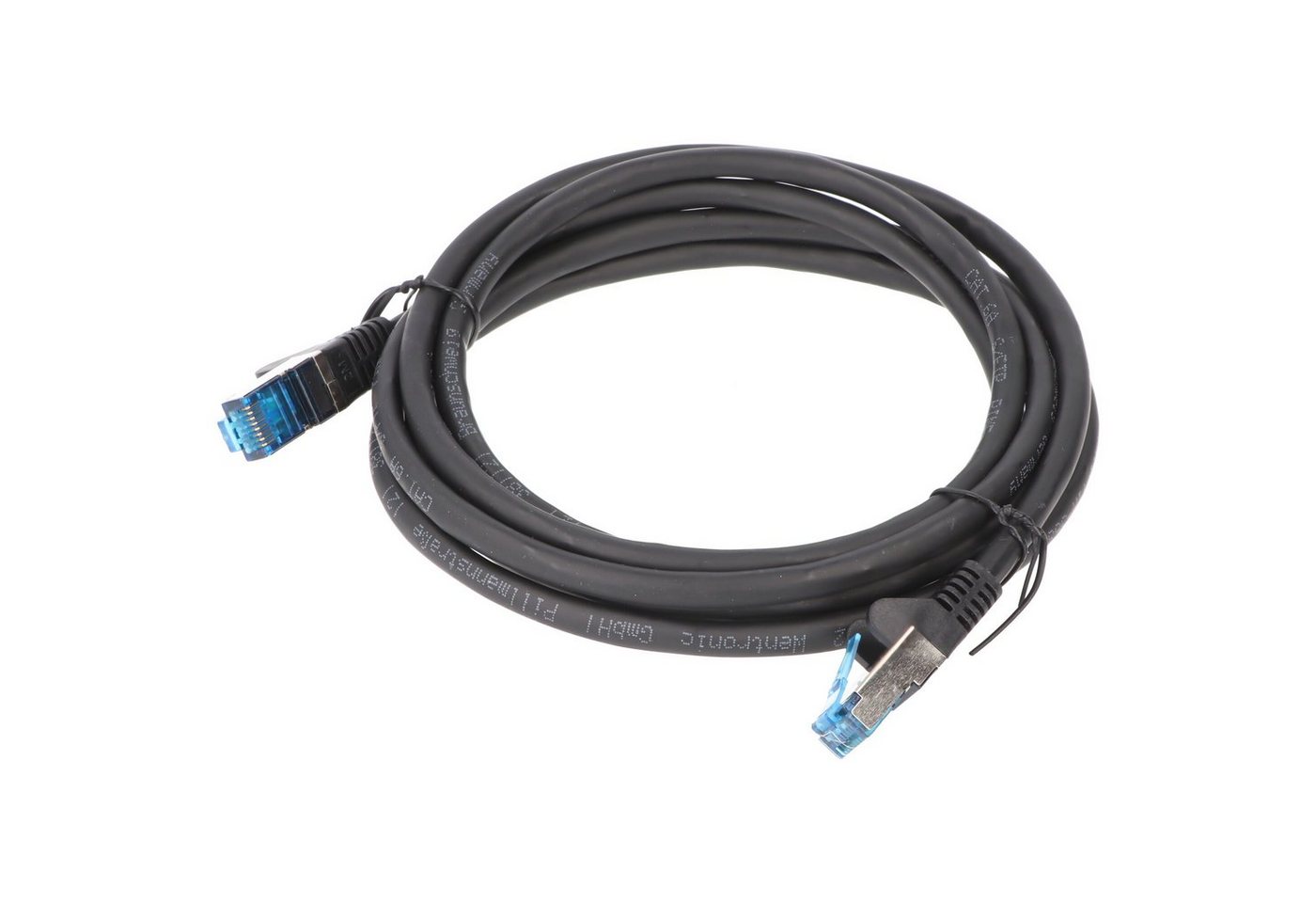 Goobay Goobay CAT 6A Patchkabel, S/FTP (PiMF), Schwarz LAN-Kabel von Goobay