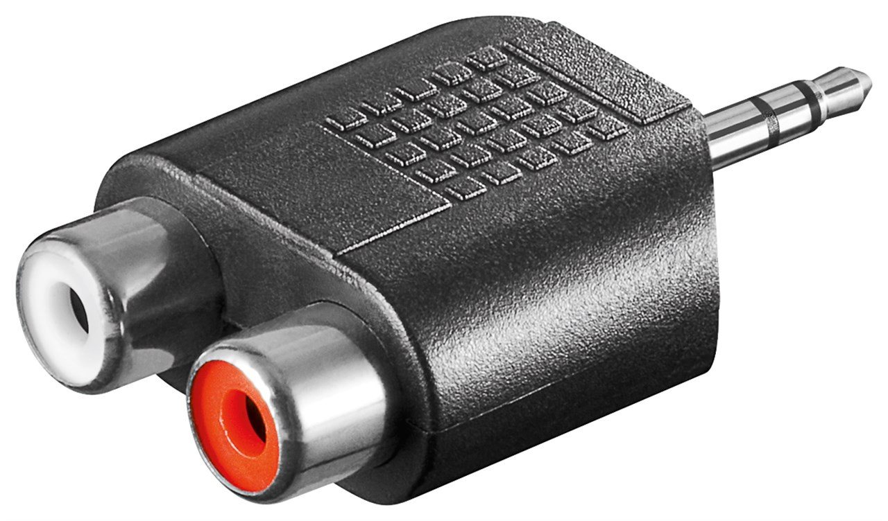 Goobay Goobay Cinch-Adapter, AUX-Klinke 3,5-mm-Stecker zu 2x Stereo-Buchse - USB-Kabel Goobay Goobay Cinch-Adapter, AUX-Klinke 3,5-mm-Stecker zu 2x Stereo-Buchse - USB-Kabel von Goobay
