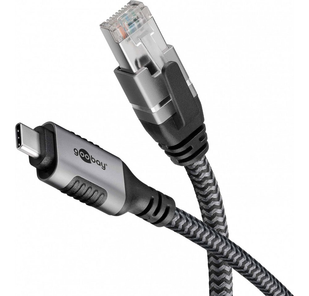 Goobay Goobay Ethernet-Kabel USB-C 3.2 Gen2 15m LAN-Adapter Netzwerkkabel, LAN-Adapter, LAN-Adapter, Knickschutz für langlebige Stecker Goobay Goobay Ethernet-Kabel USB-C 3.2 Gen2 15m LAN-Adapter Netzwerkkabel, LAN-Adapter, LAN-Adapter, Knickschutz für langlebige Stecker von Goobay