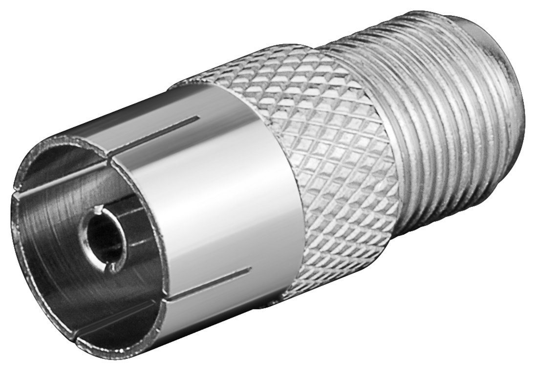 Goobay Goobay F-Adapter: F-Buchse > Koax-Buchse - Adapter-Stecker aus Zink USB-Kabel Goobay Goobay F-Adapter: F-Buchse > Koax-Buchse - Adapter-Stecker aus Zink USB-Kabel von Goobay