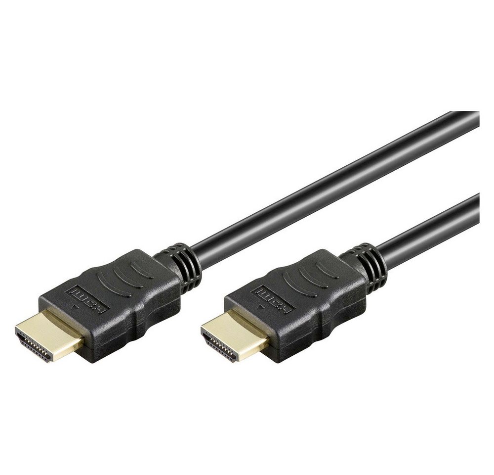 Goobay Goobay HDMI Anschlusskabel HDMI-A Stecker, HDMI-A Stecker 10.00 m Schw HDMI-Kabel, (1000.00 cm) von Goobay