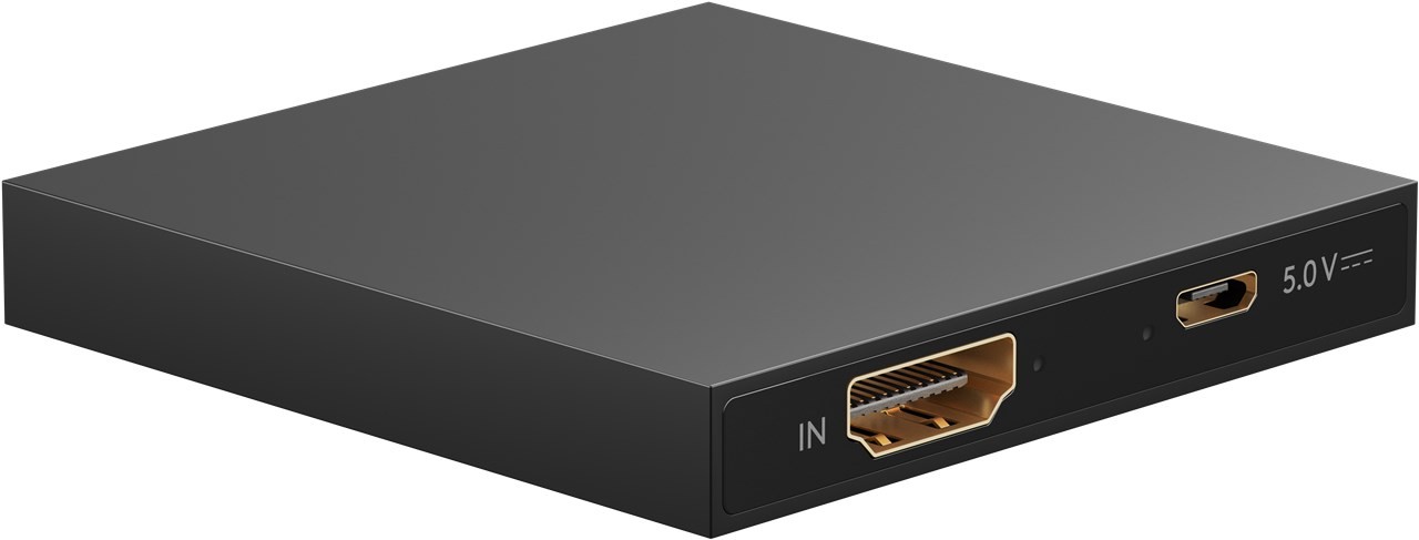 Goobay HDMI™-Splitter 1 auf 2 (4K @ 30 Hz) - teilt 1x HDMI™-Eingangssignal auf 2x HDMI™-Ausgänge auf von Goobay