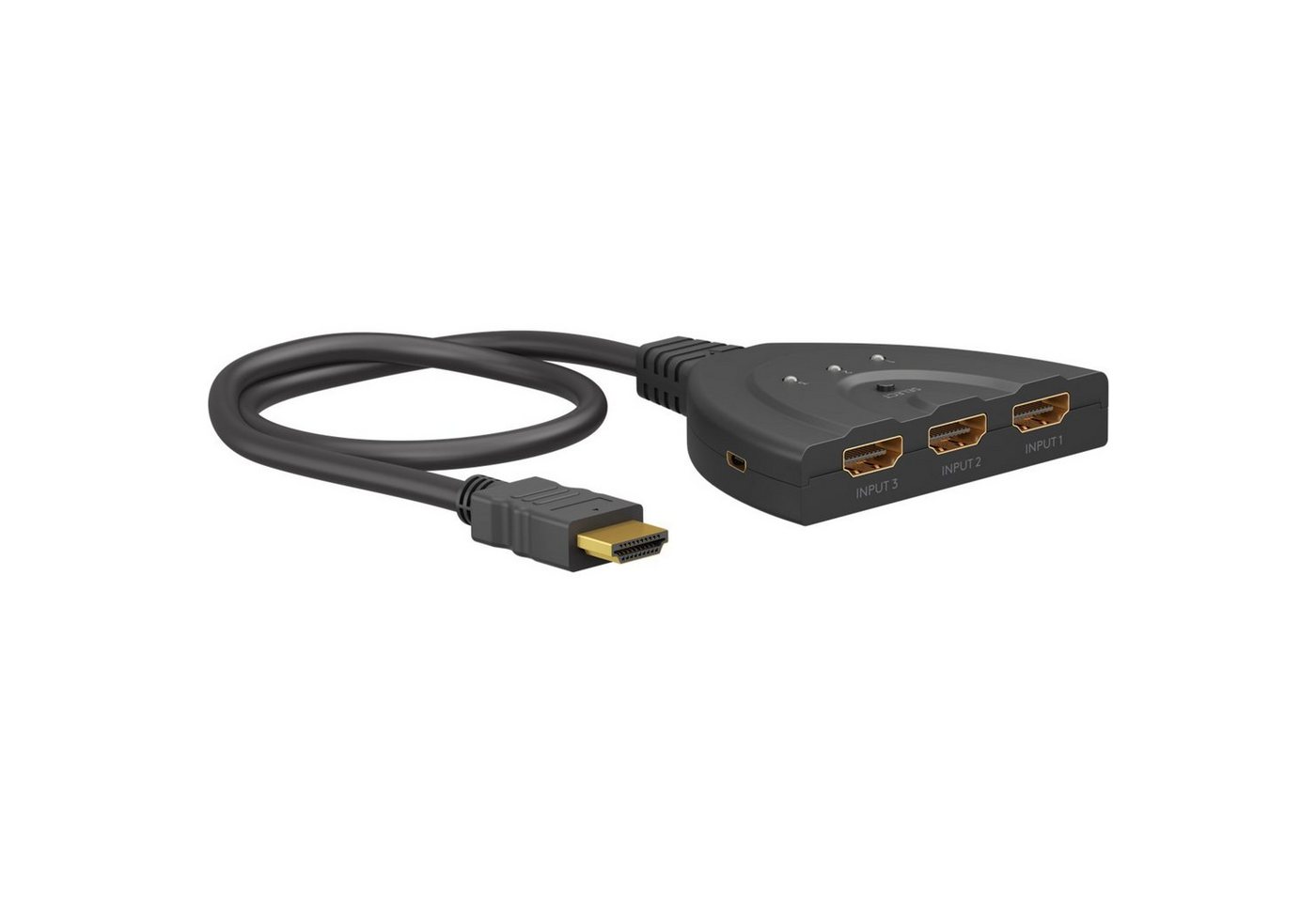 Goobay HDMI-Splitter, HDMI™-Umschaltbox 3 auf 1 (4K @ 60 Hz) - Zubehör für von Goobay