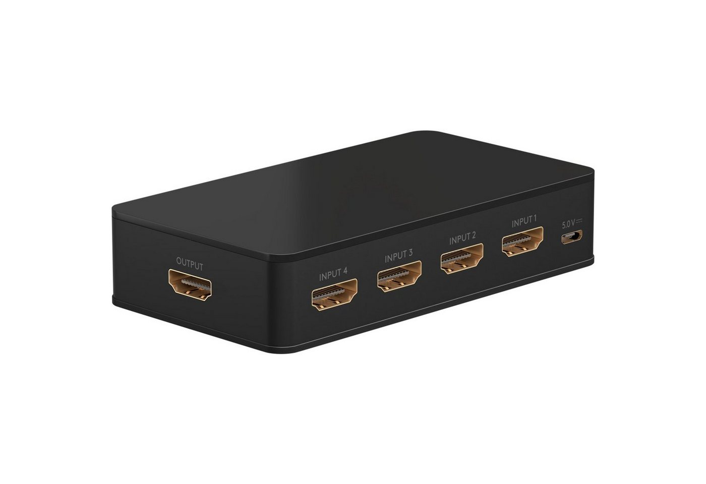 Goobay HDMI-Splitter, HDMI™-Umschaltbox 4 auf 1 (4K @ 60 Hz) - Zubehör für Präsentationste von Goobay