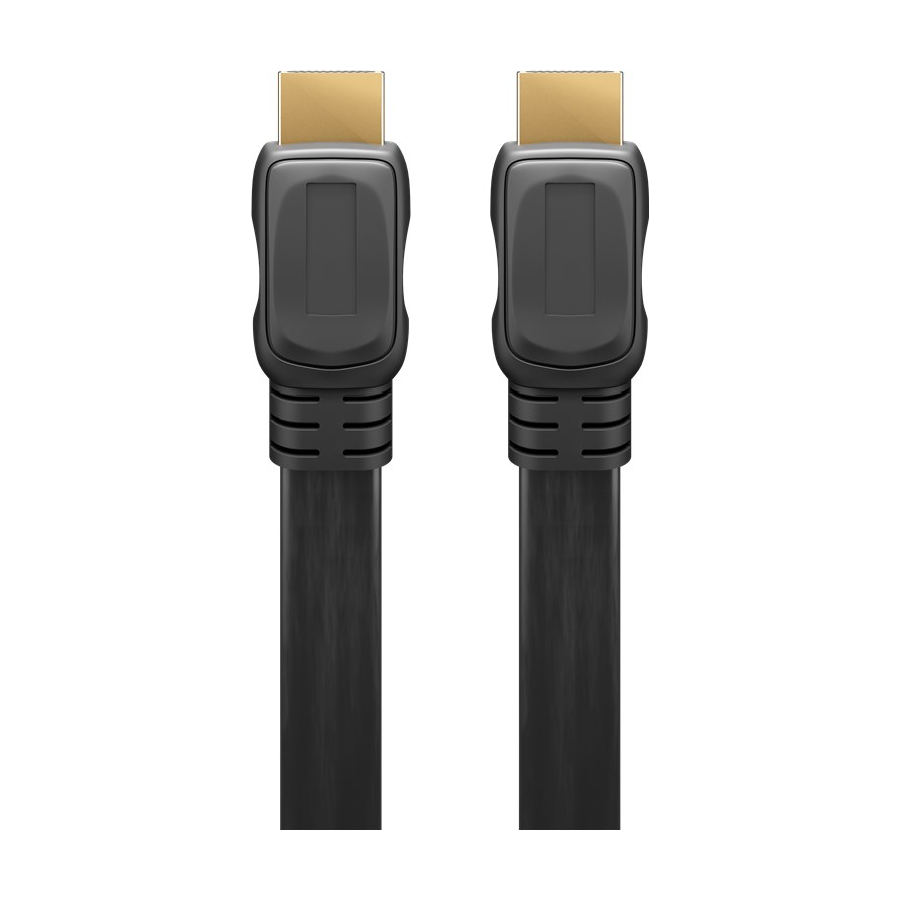 Goobay High-Speed-HDMI™-Flachkabel mit Ethernet (4K@60Hz), 1m von Goobay