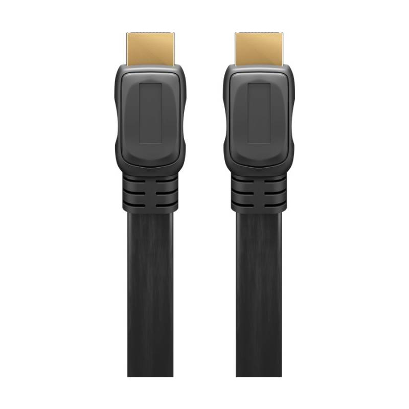 Goobay High-Speed-HDMI™-Flachkabel mit Ethernet (4K@60Hz), 1m von Goobay