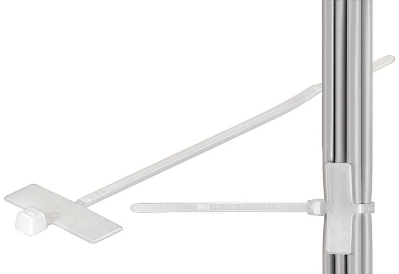Goobay Kabelbinder mit Beschriftungsfeld - Beschriftungsfeld 2,5 cm lang und 8 mm breit von Goobay