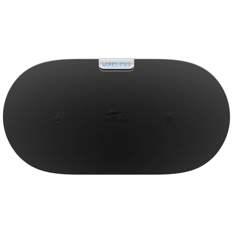 Goobay Kabellose Dual-Schnellladematte 10 W (schwarz) von Goobay