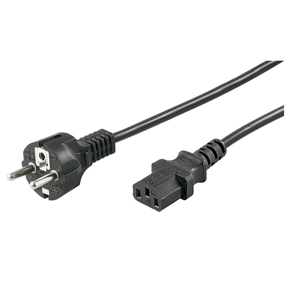 Goobay Kaltgeräte Anschlusskabel, 2m, Schwarz Goobay Kaltgeräte Anschlusskabel, 2m, Schwarz von Goobay