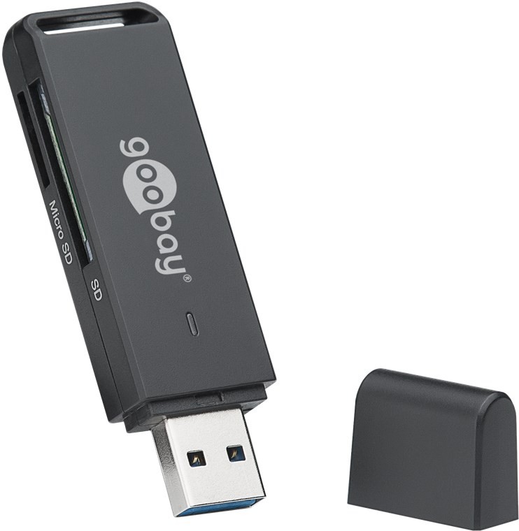 Goobay Kartenlesegerät USB 3.0 - zum Lesen von MicroSD und SD Speicherkartenformaten Goobay Kartenlesegerät USB 3.0 - zum Lesen von MicroSD und SD Speicherkartenformaten von Goobay