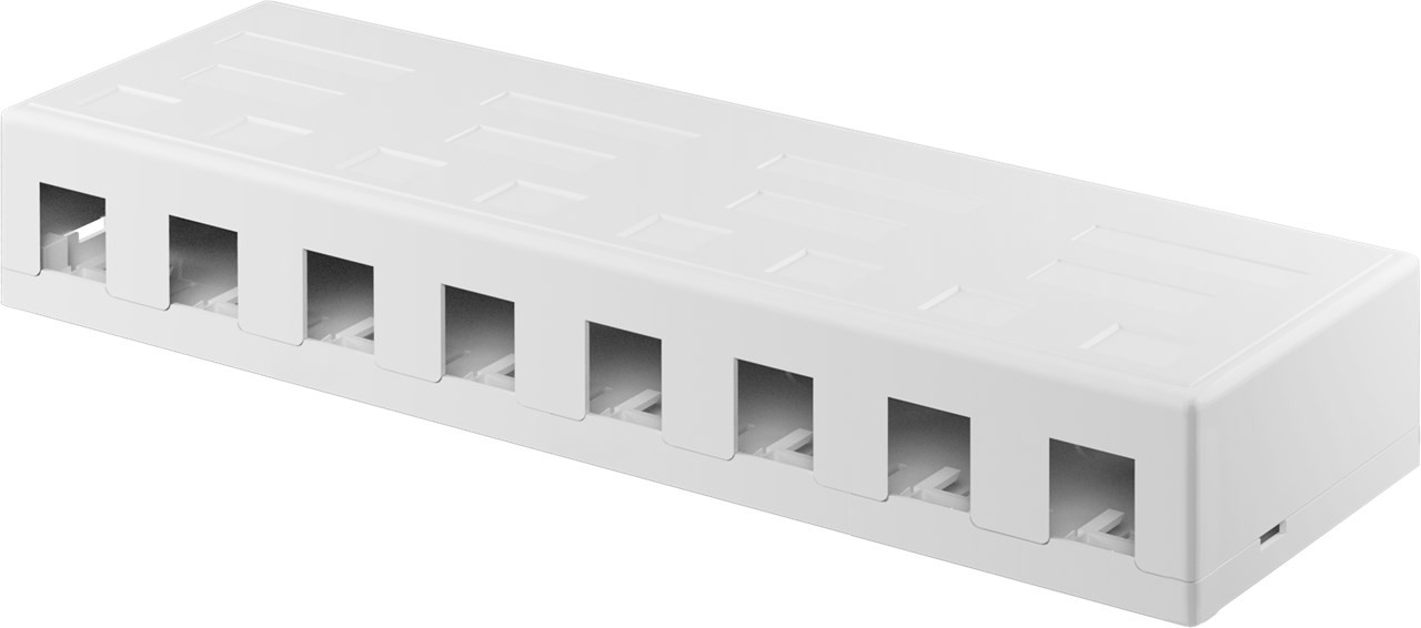 Goobay Keystone Leergehäuse 8-port - mit einfacher Snap-In Montage von Goobay