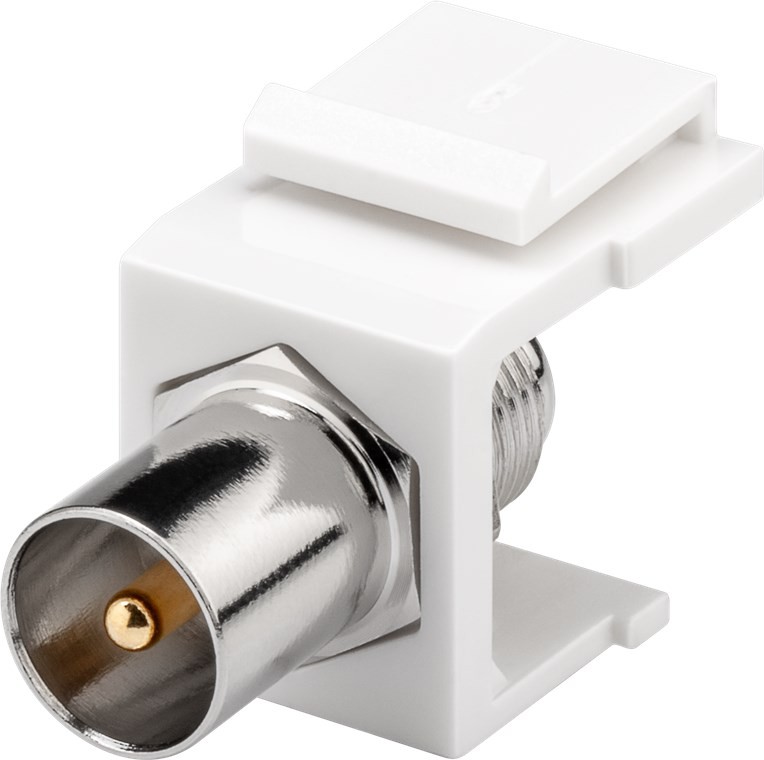 Goobay Keystone Modul SAT/Antenne - 16,2 mm Breite, Koax-Stecker > F-Buchse Goobay Keystone Modul SAT/Antenne - 16,2 mm Breite, Koax-Stecker > F-Buchse von Goobay