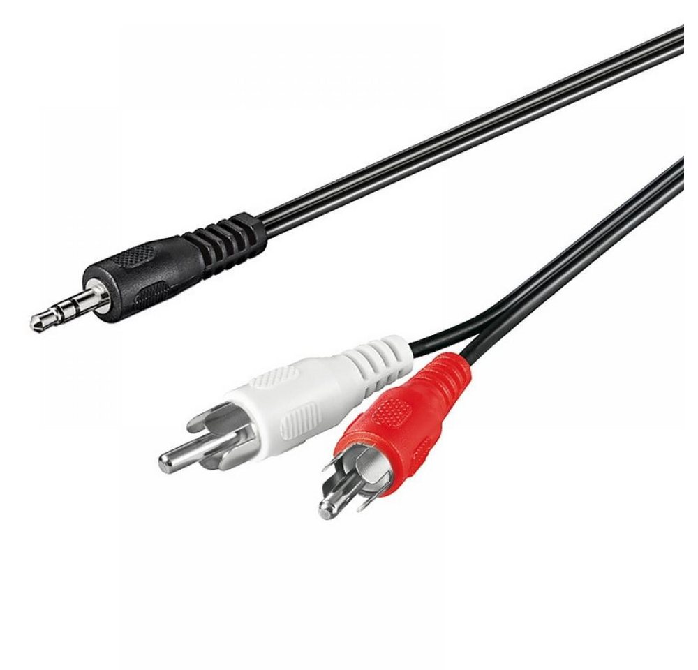 Goobay Klinke / Cinch Adapterkabel - Länge: 0,50 m Audio- & Video-Kabel, (50 cm) von Goobay