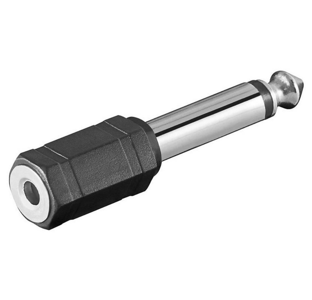 Goobay Klinken Adapter 3,5mm Mono Klinkenkupplung - 6,3mm Mono Klinkenstecker Audio- & Video-Kabel Goobay Klinken Adapter 3,5mm Mono Klinkenkupplung - 6,3mm Mono Klinkenstecker Audio- & Video-Kabel von Goobay
