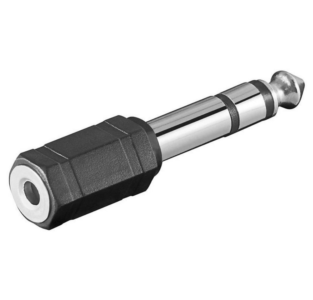 Goobay Klinken Adapter 3,5mm Stereo Klinkenkupplung - 6,3mm Stereo Audio- & Video-Kabel Goobay Klinken Adapter 3,5mm Stereo Klinkenkupplung - 6,3mm Stereo Audio- & Video-Kabel von Goobay