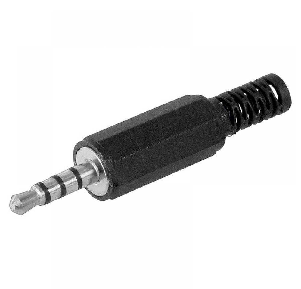 Goobay Klinkenstecker, 3,5mm, 4 polig, Kunststoffausführung mit Knickschutz, Adapter Goobay Klinkenstecker, 3,5mm, 4 polig, Kunststoffausführung mit Knickschutz, Adapter von Goobay