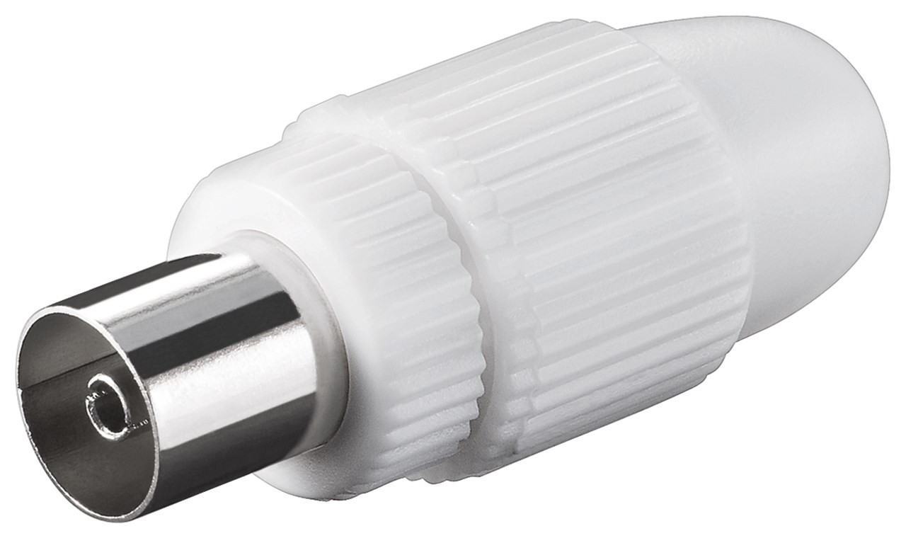 Goobay Koax-Kupplung mit Schraubbefestigung - schraubbarer Koax-Stecker aus Kunststoff Goobay Koax-Kupplung mit Schraubbefestigung - schraubbarer Koax-Stecker aus Kunststoff von Goobay