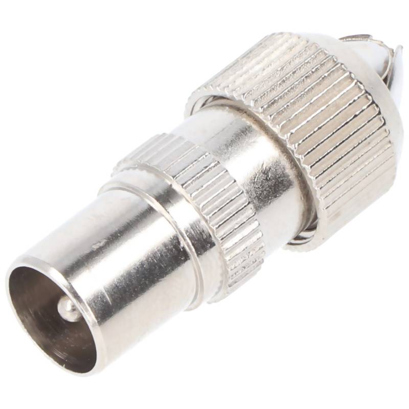 Goobay Koax-Stecker mit Schraubbefestigung - schraubbarer Koax-Stecker aus Metall von Goobay