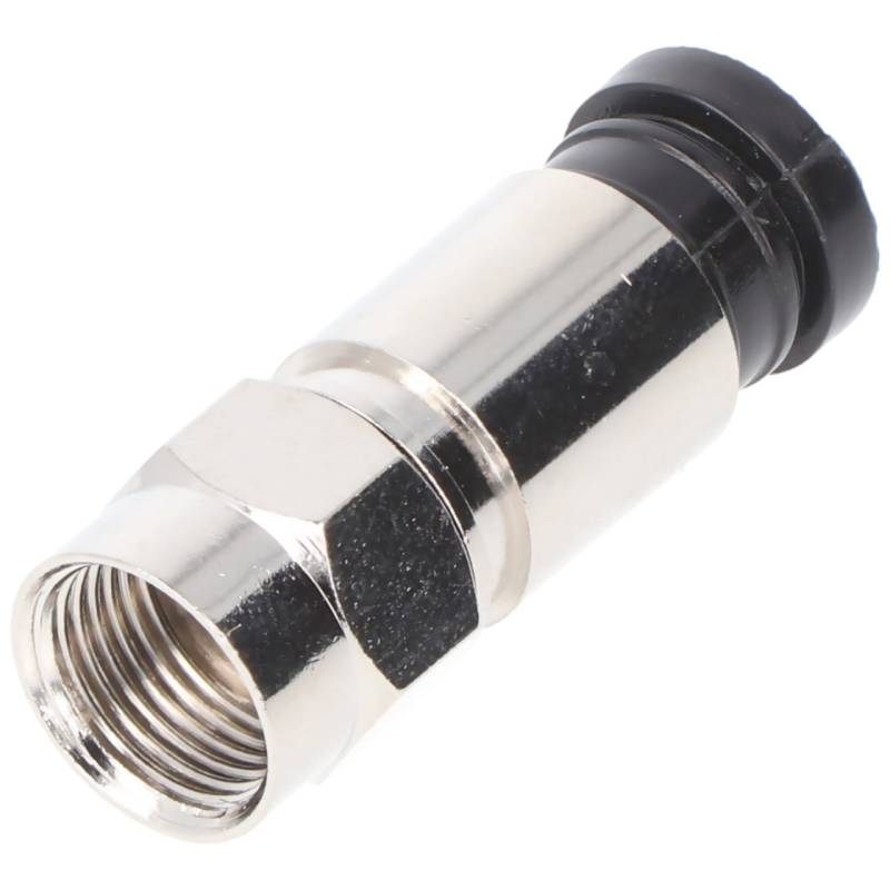 Goobay Kompressions-F-Stecker 7,0 mm - Kompressions-Adapter aus Zink mit Nickelkontakten von Goobay