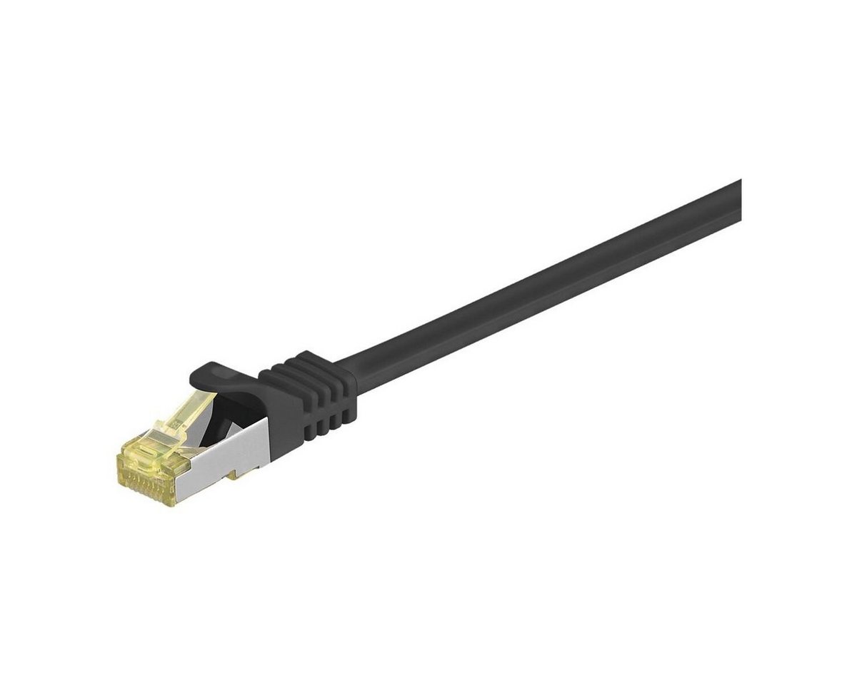 Goobay LAN-Kabel, 2x RJ45, LAN/Netzwerk (100 cm), Patchkabel S/FTP (PiMF), m. CAT 7 Rohkabel von Goobay