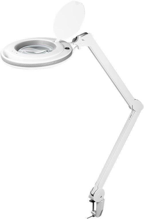 Goobay LED-Klemm-Lupenleuchte, 9 W - 80-730 lm, dimmbar, 127 mm Kristall-Glaslinse, 1,75-fache Vergrößerung, 3 Dioptrien Goobay LED-Klemm-Lupenleuchte, 9 W - 80-730 lm, dimmbar, 127 mm Kristall-Glaslinse, 1,75-fache Vergrößerung, 3 Dioptrien von Goobay