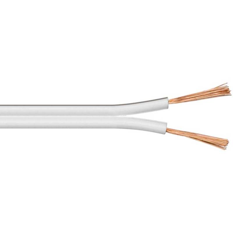 Goobay Lautsprecherkabel 2x 2.5mm OFC Kupfer 50m Weiß von Goobay