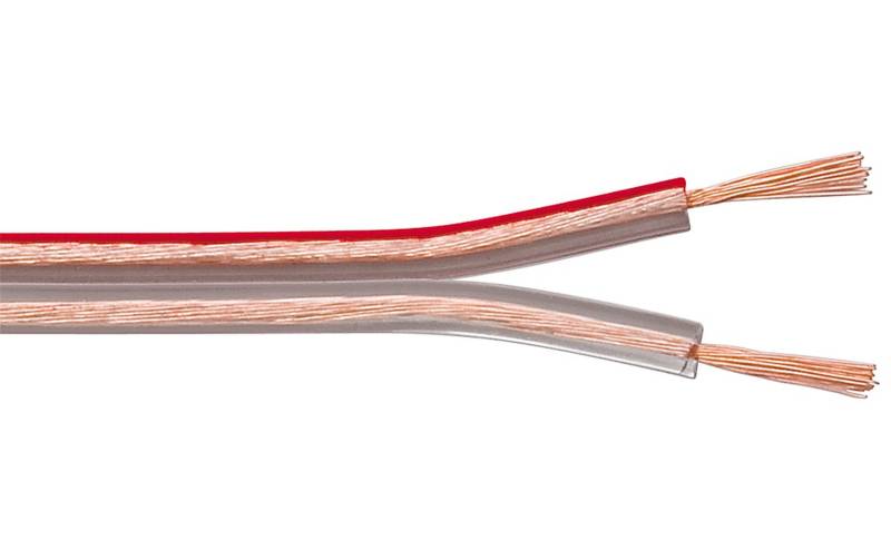 Goobay Lautsprecherkabel transparent CU 50 m von Goobay
