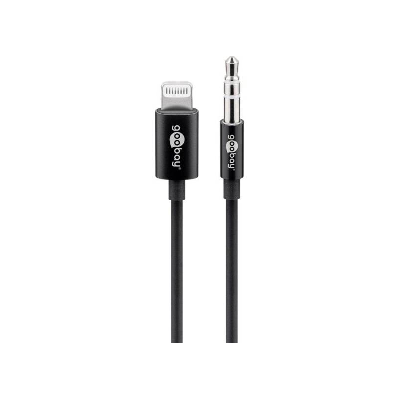 Goobay Lightning - 3,5 mm Klinke 1m, schwarz von Goobay