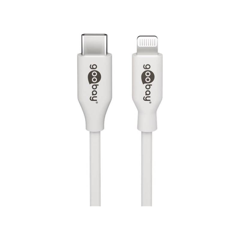 Goobay Lightning - USB-C Kabel, 0,5 m, weiß von Goobay