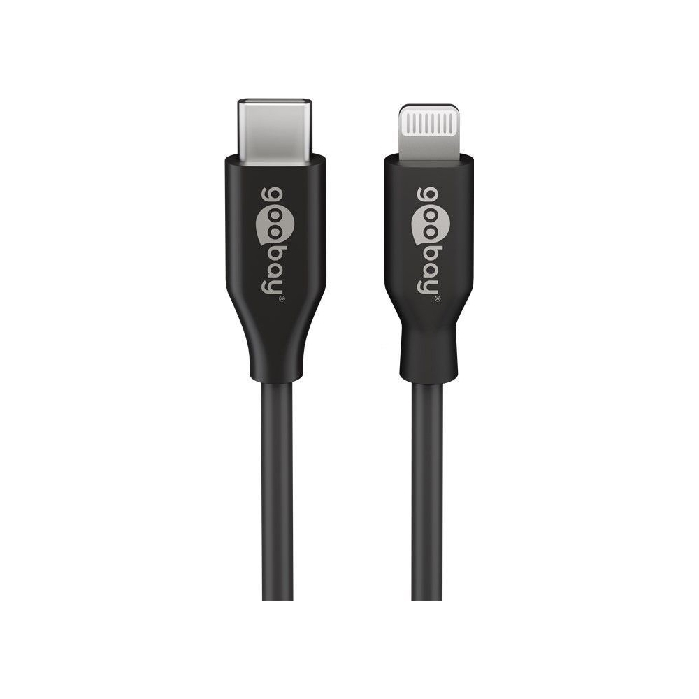 Goobay Lightning - USB-C Kabel, 1,0 m, schwarz von Goobay