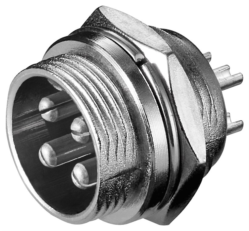 Goobay Mikrofon-Einbaustecker, 4 Pin - XLR-Einbaustecker (4-polig, DMX) von Goobay