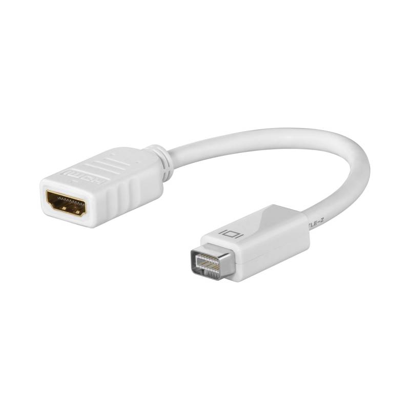 Goobay Mini DVI/HDMI™ Adapterkabel [0.1m, Weiß] von Goobay